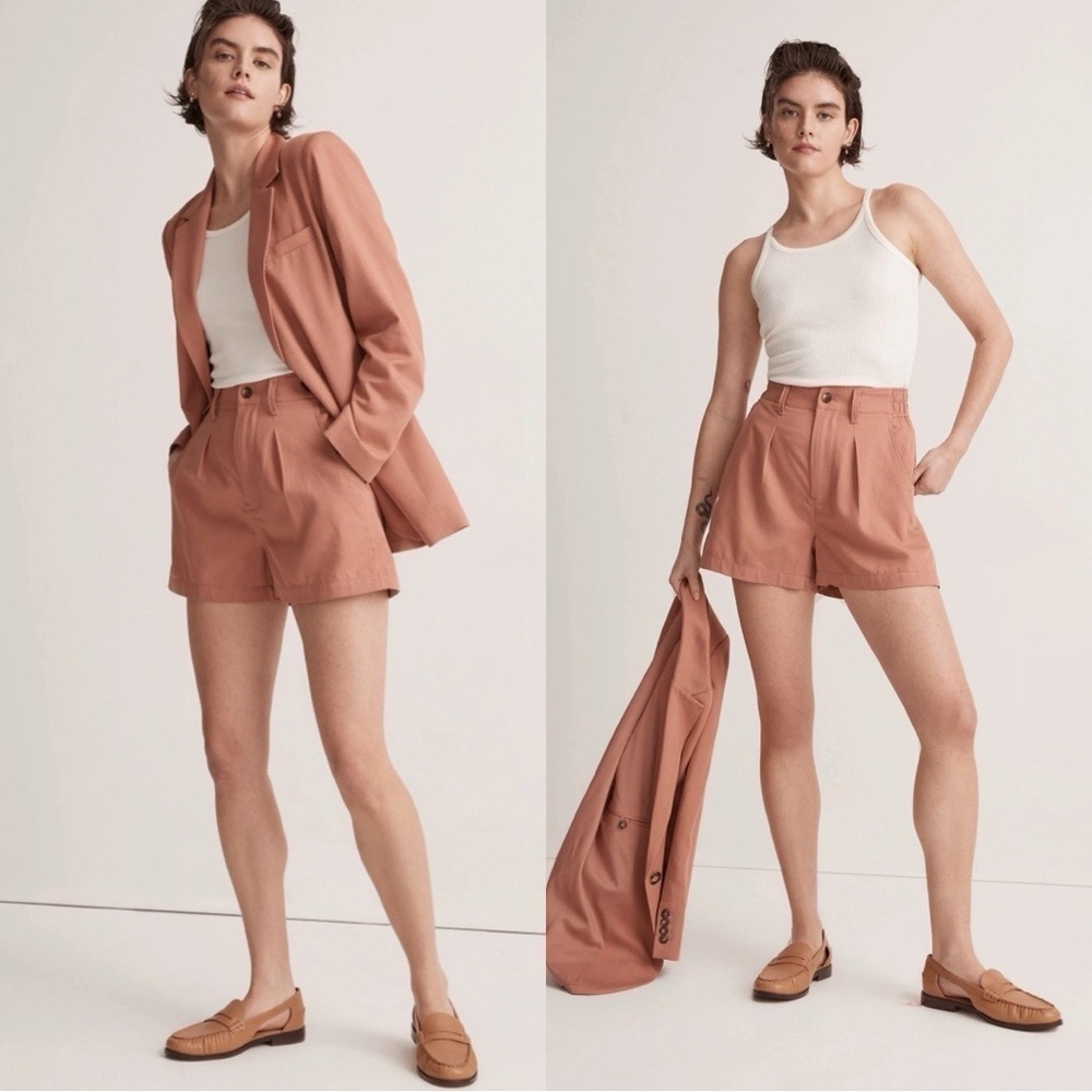MADEWELL The Neale Short in Drapeweave Dried Rose Sz 10